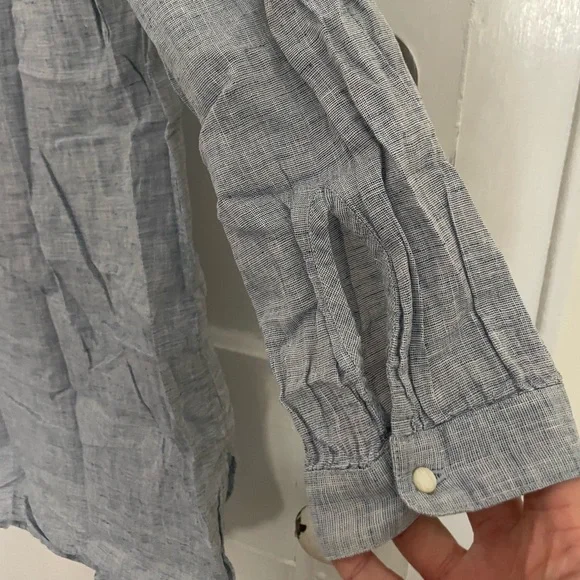 Jcrew chambray swimsuit coverup. Size small. - Picture 4 of 4